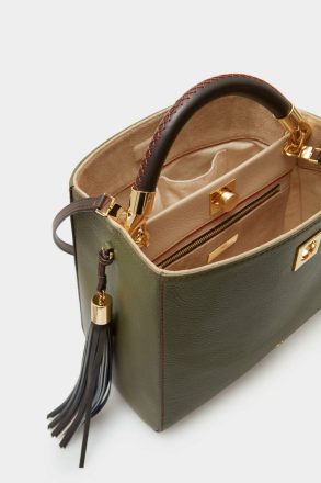 Purificacion Garci Samburu Cross Body Bag Handbags Women Khaki - Image 3