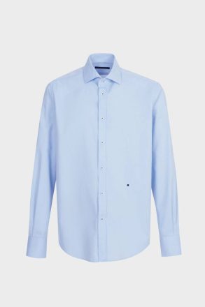 Purificacion Garci Shirts Men Sky Blue Spread Collar Oxford Shirt - Image 5