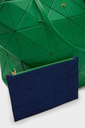 Purificacion Garci Shoulder Bags Women Grass Green Origami Zipped Shoulder Bag - Image 3