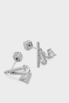Purificacion Garci Silver Women Radiant Earrings Crystal - Image 2