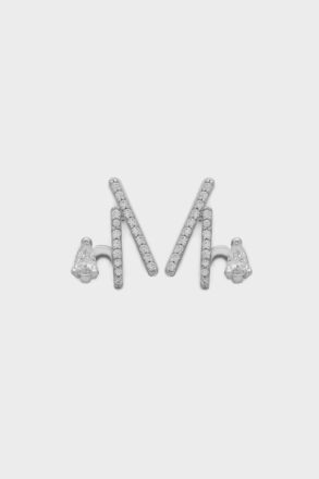 Purificacion Garci Silver Women Radiant Earrings Crystal