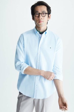Purificacion Garci Sky Blue Men Pg Tape Twill Shirt Shirts