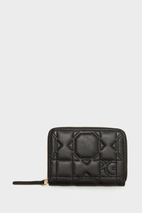 Purificacion Garci Small Wallets Women Black Granada Zipped Japanese Wallet