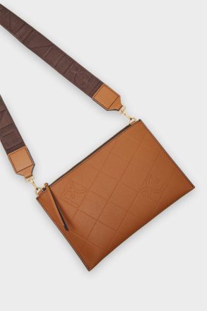 Purificacion Garci Tandem Cross Body Bag Women Cognac Crossbody Bags - Image 4