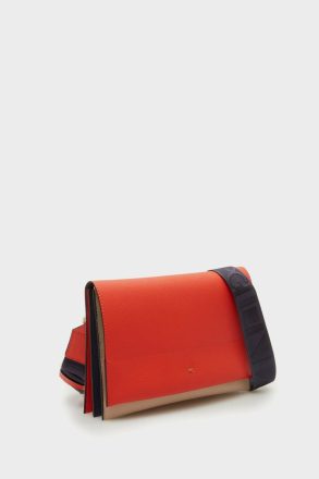 Purificacion Garci Tandem Flap Shoulder Bag Women Mandarin Orange Crossbody Bags - Image 2