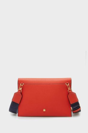 Purificacion Garci Tandem Flap Shoulder Bag Women Mandarin Orange Crossbody Bags - Image 5