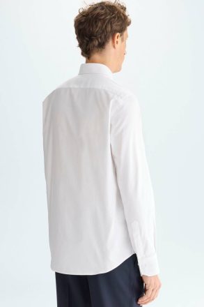 Purificacion Garci White Spread Collar Textured Shirt Men Shirts - Image 3