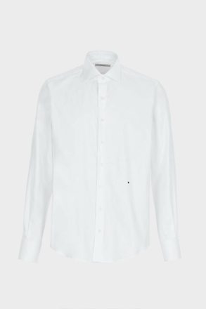 Purificacion Garci White Spread Collar Textured Shirt Men Shirts - Image 5