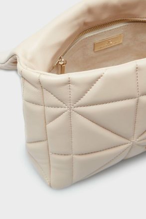 Purificacion Garci Women Beige Shoulder Bags Homenaje Acolchado Shoulder Bag - Image 3
