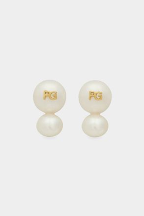 Purificacion Garci Women Biwa Earrings White/Gold Earrings
