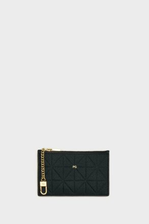 Purificacion Garci Women Black Card Holders And Coin Purses Tándem Coin Purse With Clasp