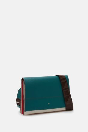 Purificacion Garci Women Crossbody Bags Aquamarine Green Tándem Flap Shoulder Bag - Image 2