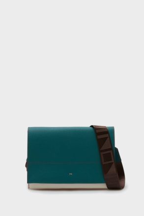 Purificacion Garci Women Crossbody Bags Aquamarine Green Tándem Flap Shoulder Bag