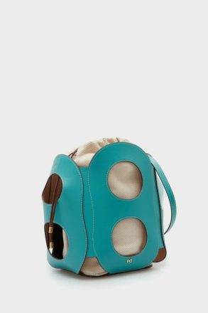Purificacion Garci Women Crossbody Bags Ocho Bucket Bag Turquoise Blue - Image 2