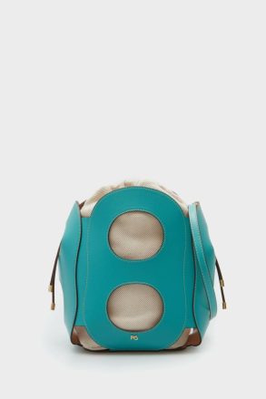 Purificacion Garci Women Crossbody Bags Ocho Bucket Bag Turquoise Blue