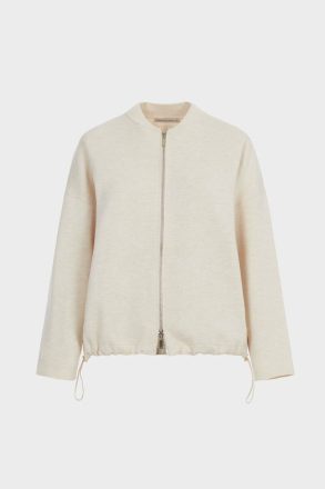 Purificacion Garci Women Double-Faced Stretch-Knit Cocoon Bomber Jacket Jackets Natural - Image 5
