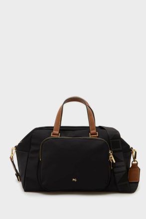 Purificacion Garci Women Handbags Black Nylon Crossbody Bag