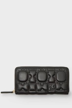 Purificacion Garci Women Large Wallets Black Granada Zipped American Wallet
