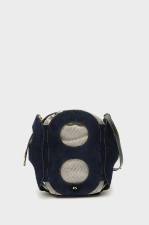 Purificacion Garci Women Navy Crossbody Bags Ocho Bucket Bag