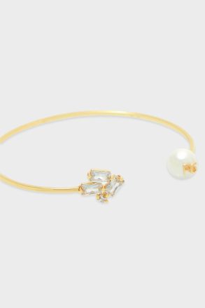 Purificacion Garci Women Pearl Gold Radiant Pearl Cuff - Image 2