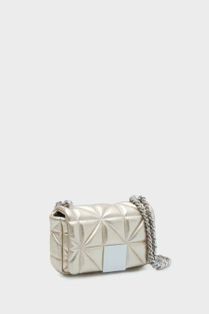 Purificacion Garci Women Platinum Shoulder Bags Homenaje Acolchado Cross Body Bag - Image 2