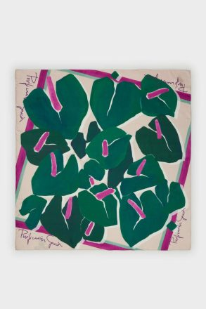 Purificacion Garci Women Scarves Green/Beige Tropicala 90 Silk Scarf
