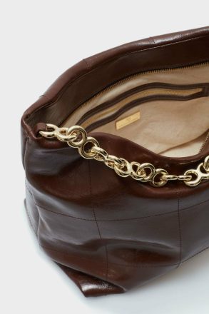 Purificacion Garci Women Shoulder Bags Brown Bizcocho Shoulder Bag - Image 3