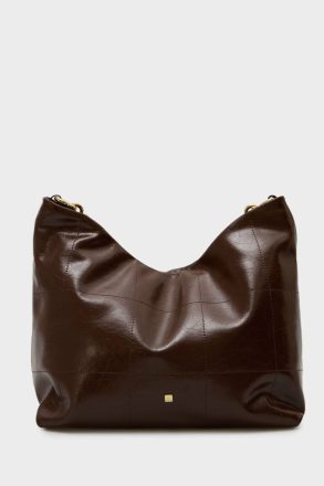 Purificacion Garci Women Shoulder Bags Brown Bizcocho Shoulder Bag - Image 4