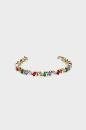 Rectangles Cuff Purificacion Garci Gold/Multicolor Bracelets Women