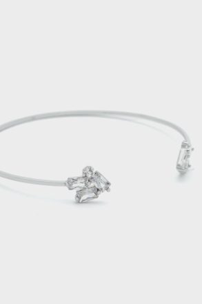 Rectangles Cuff Silver Crystal Purificacion Garci Women - Image 2