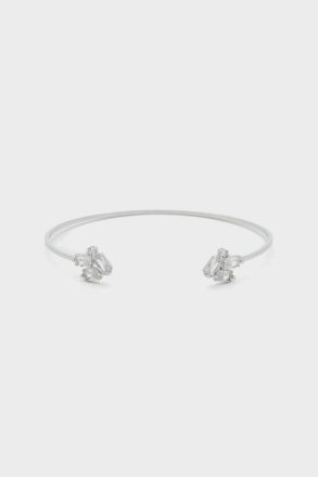 Rectangles Cuff Silver Crystal Purificacion Garci Women