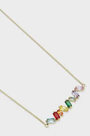 Rectangles Necklace Purificacion Garci Gold/Multicolor Necklaces Women - Image 2