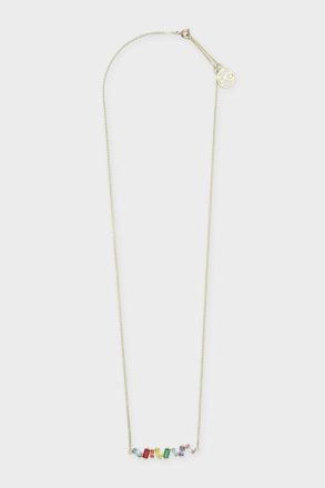 Rectangles Necklace Purificacion Garci Gold/Multicolor Necklaces Women