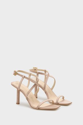 Rectangles Satin 80 Sandals Nude Women Evening Purificacion Garci - Image 2