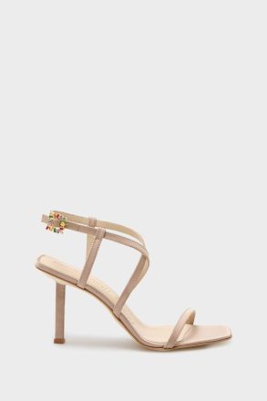 Rectangles Satin 80 Sandals Nude Women Evening Purificacion Garci