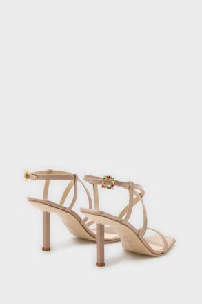 Rectangles Satin 80 Sandals Nude Women Evening Purificacion Garci - Image 4