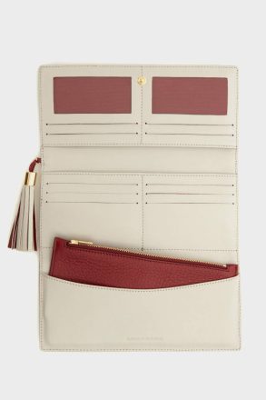 Samburu American Wallet Purificacion Garci Burgundy Large Wallets Women - Image 2