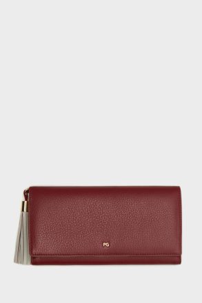 Samburu American Wallet Purificacion Garci Burgundy Large Wallets Women