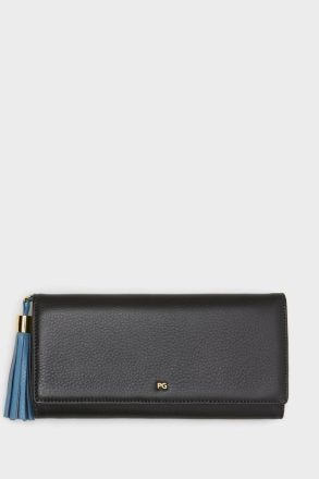 Samburu American Wallet With Detachable Coin Purse Iron Grey Women Large Wallets Purificacion Garci