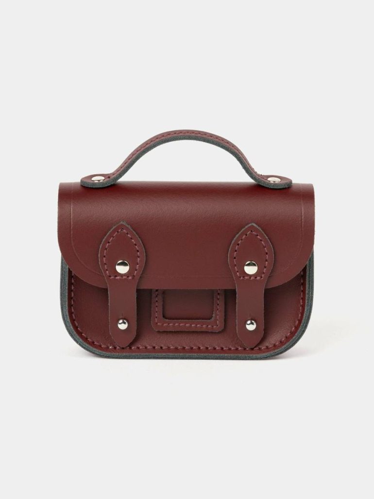 Satchels Cambridge Satchel The Micro Satchel - Oxblood Women