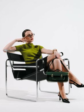Satchels The Long Satchel - Racing Green & Racing Green Celtic Grain Cambridge Satchel Women - Image 2