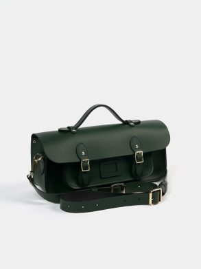 Satchels The Long Satchel - Racing Green & Racing Green Celtic Grain Cambridge Satchel Women - Image 3