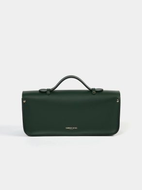 Satchels The Long Satchel - Racing Green & Racing Green Celtic Grain Cambridge Satchel Women - Image 4