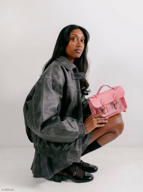 Satchels The Mini - Popular Pink Celtic With Pink Glitter Cambridge Satchel Women - Image 2