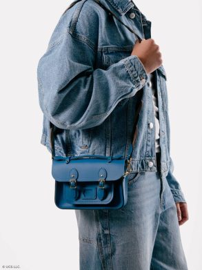 Satchels The Mini - Shiz Blue With Bi-Colour Twisted Strap Cambridge Satchel Women - Image 2