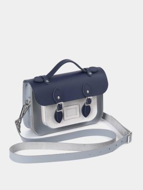 Satchels Women The Mini - Midnight Picnic Matte, French Grey & Clay Cambridge Satchel - Image 2