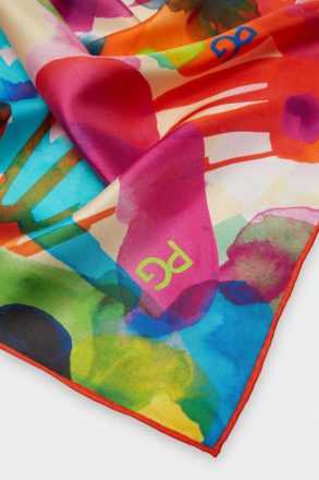 Scarves Women Purificacion Garci Pg Mickey 53 Silk Bandana Multicolor - Image 2