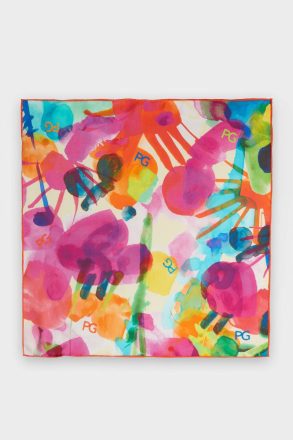 Scarves Women Purificacion Garci Pg Mickey 53 Silk Bandana Multicolor