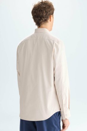 Shirts Beige Purificacion Garci Men Twill Shirt - Image 3
