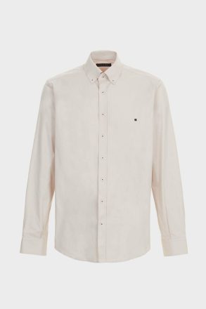 Shirts Beige Purificacion Garci Men Twill Shirt - Image 5
